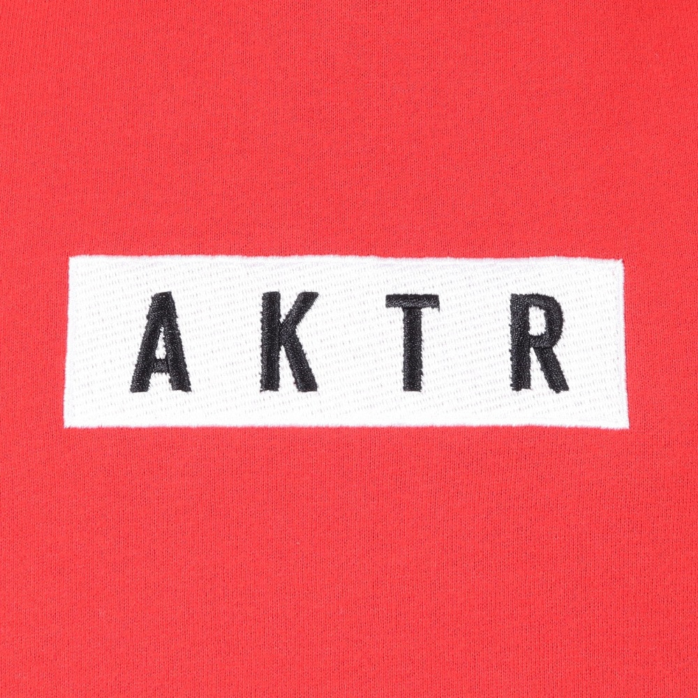 アクター（AKTR）（メンズ）バスケットボールウェア ロゴ スウェット プルオーバー フーディー 224-027010 RD