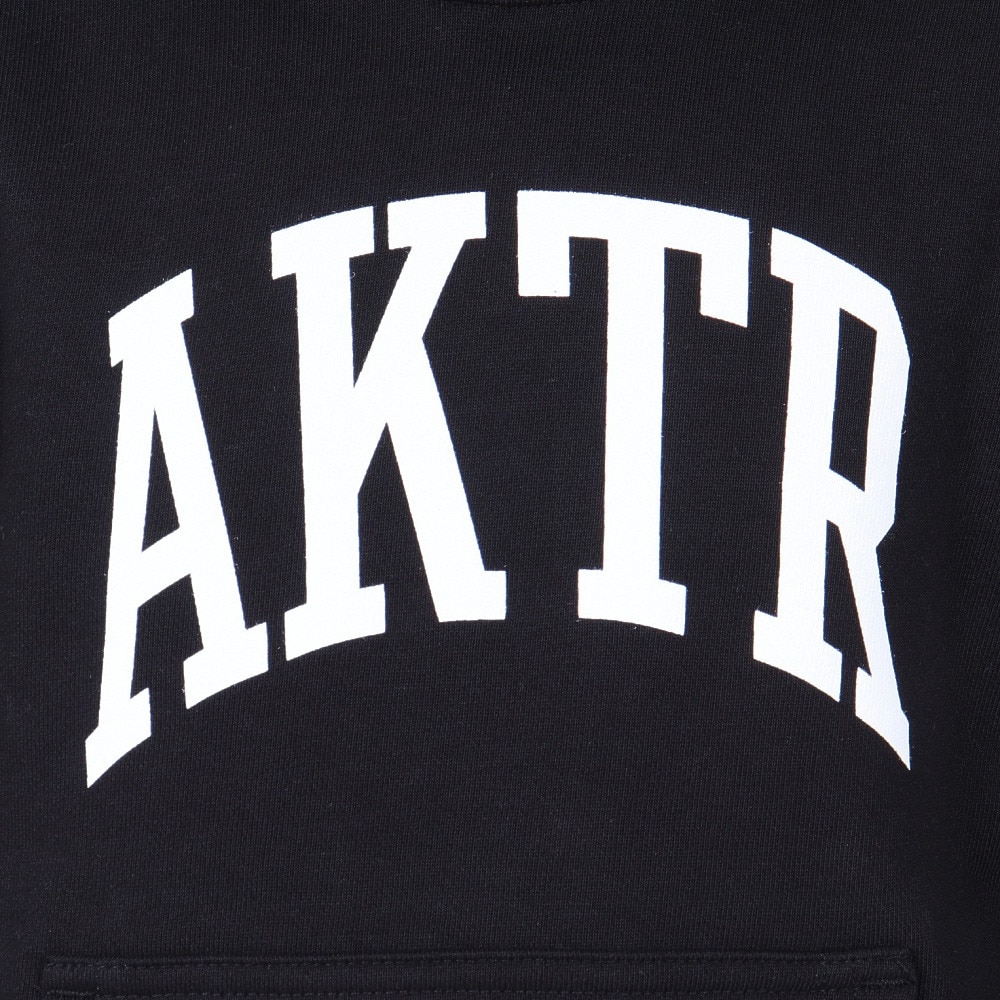 アクター（AKTR）（キッズ）バスケットボールウェア カレッジロゴ スウェット フーディ 224-050010 BK