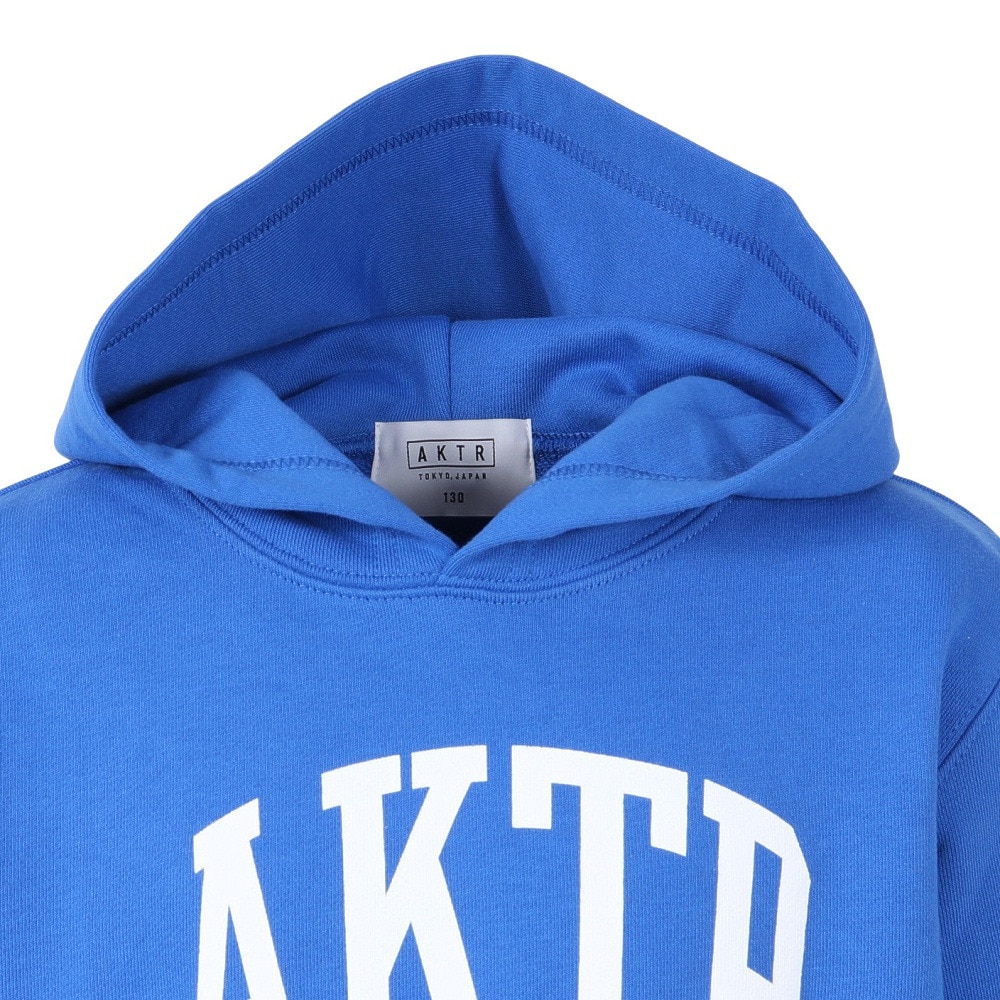 アクター（AKTR）（キッズ）バスケットボールウェア カレッジロゴ スウェット フーディ 224-050010 BL