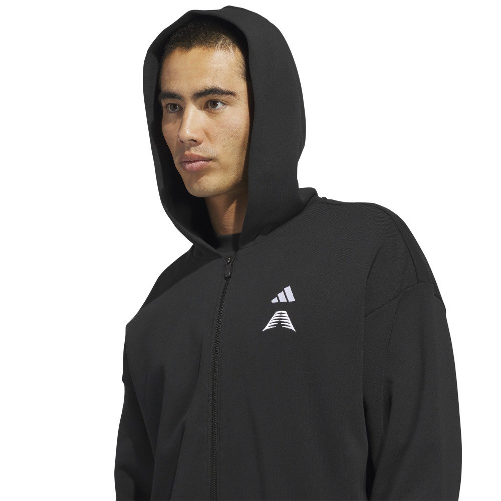 アディダス（adidas）（メンズ）バスケットボールウェア アンソニー・エドワーズ ファウンデーション フルジップ パーカー DL296-KF3243