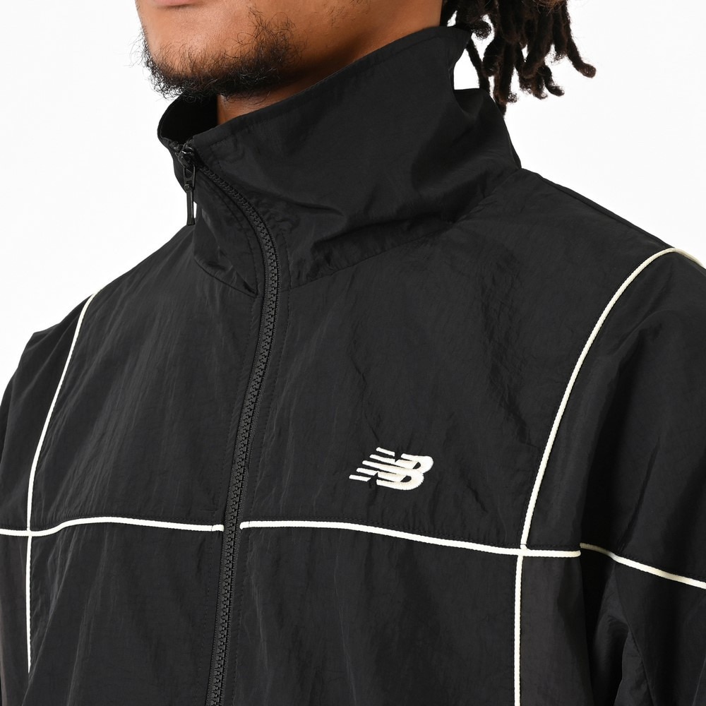 ニューバランス（new balance）（メンズ）バスケットボールウェア ウインドジャケット 裏地メッシュ AMJ55626BK
