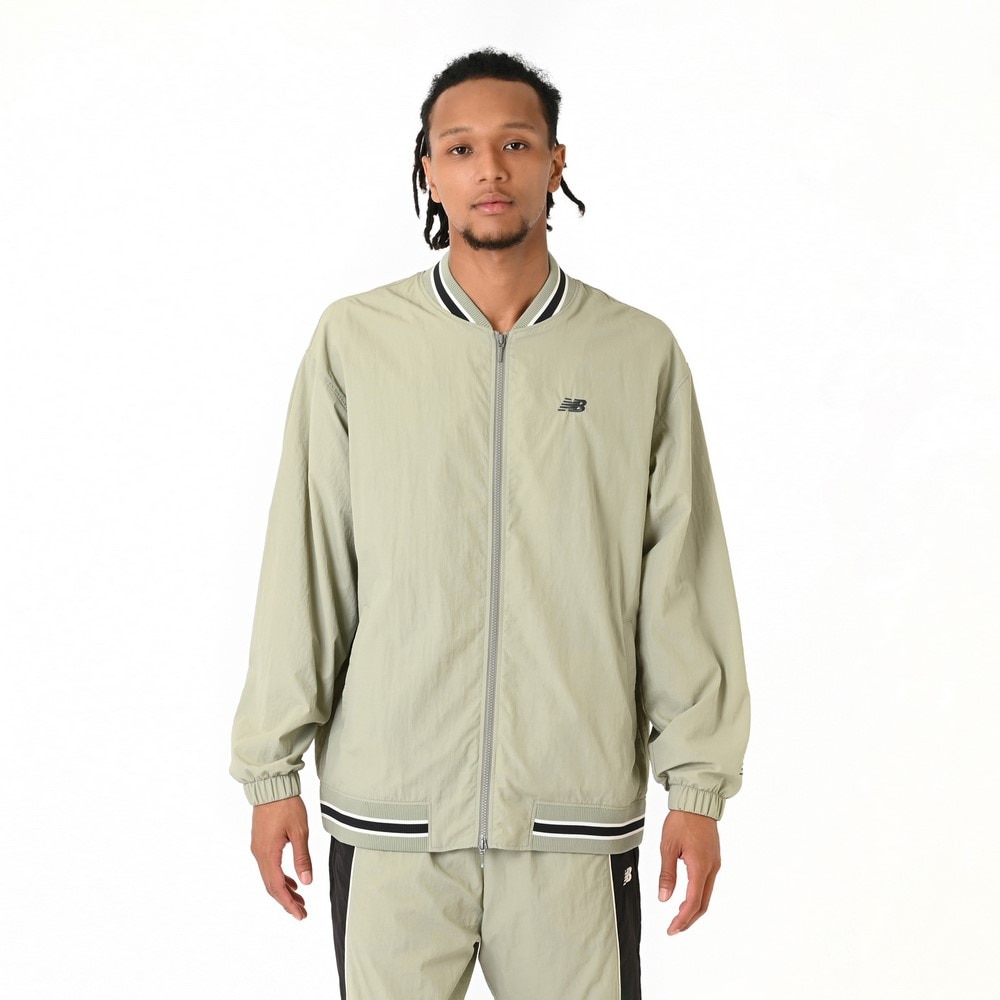 ニューバランス（new balance）（メンズ）バスケットボールウェア ボンバージャケット 裏地起毛メッシュ AMJ55632GAS