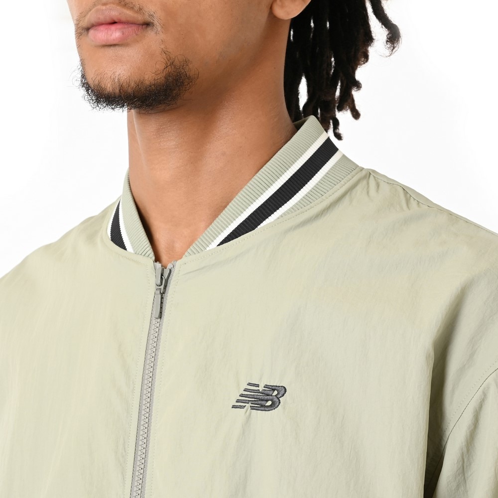 ニューバランス（new balance）（メンズ）バスケットボールウェア ボンバージャケット 裏地起毛メッシュ AMJ55632GAS