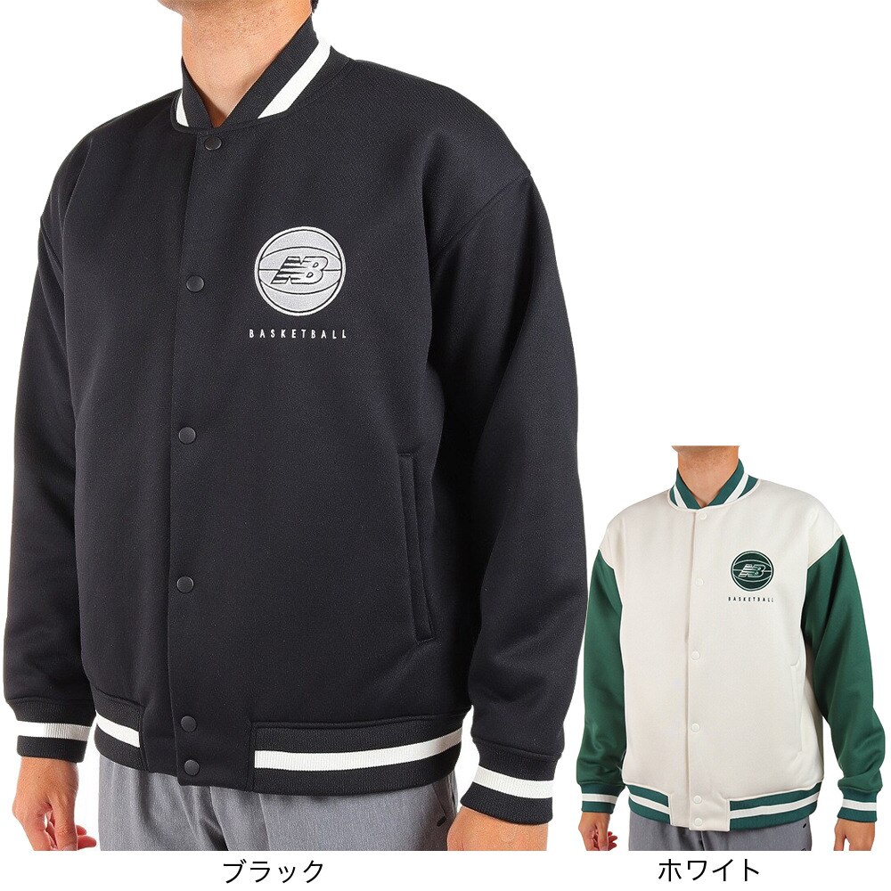 ニューバランス（new balance）（メンズ）バスケットボールウェア Sweat ボンディングフリースジャケット AMJ25117BK