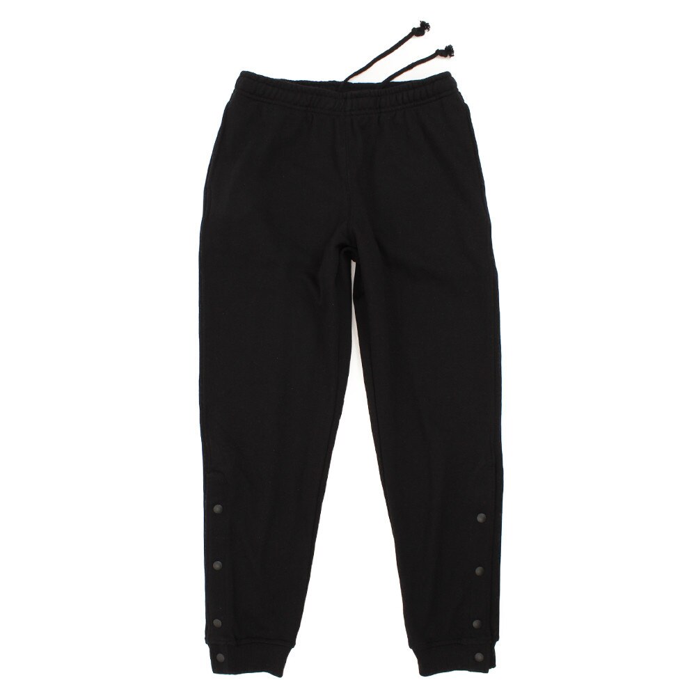  裏毛裾ボタンスウェットパンツ 751G8CD3712 BLK 【バスケットボール ウェア ロングパンツ メンズ】