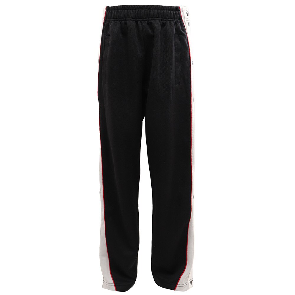 ジュニア フルボタンパンツ 751G7CD6493 BK+RD 【バスケットボール ウェア ロングパンツ】
