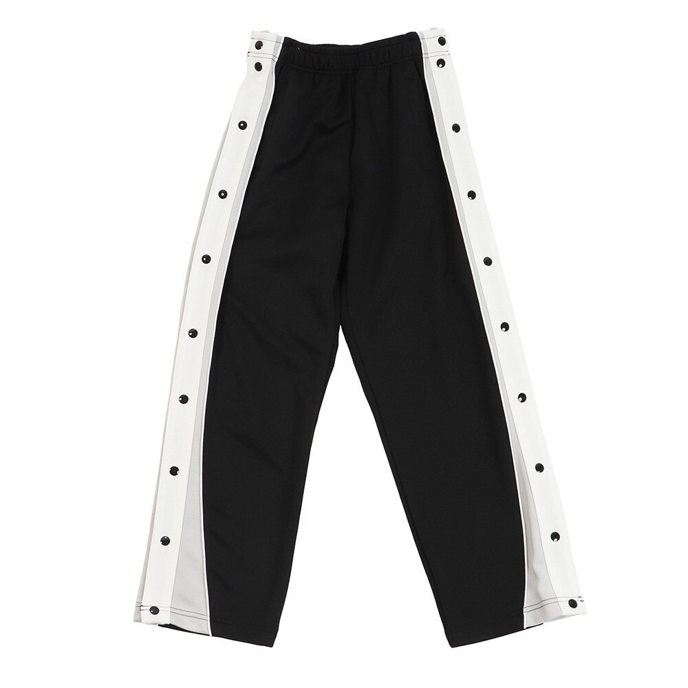  ジュニア フルボタンパンツ 751G7CD6493 BK+WT 【バスケットボール ウェア ロングパンツ】
