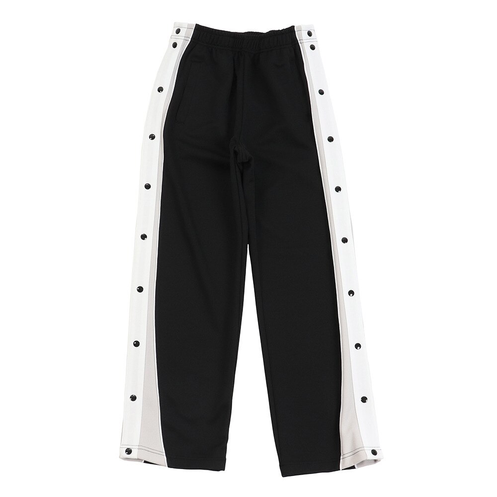 ジュニア フルボタンパンツ 751PG9CD6493 BK+WT 【バスケットボール ウェア ロングパンツ】