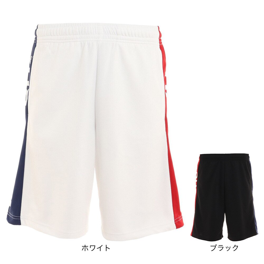 エゴザル（EGOZARU）（メンズ、レディース）バスパン バスケットボールウェア トリコロールサイドライン ショートパンツ EZHP-S2202-025