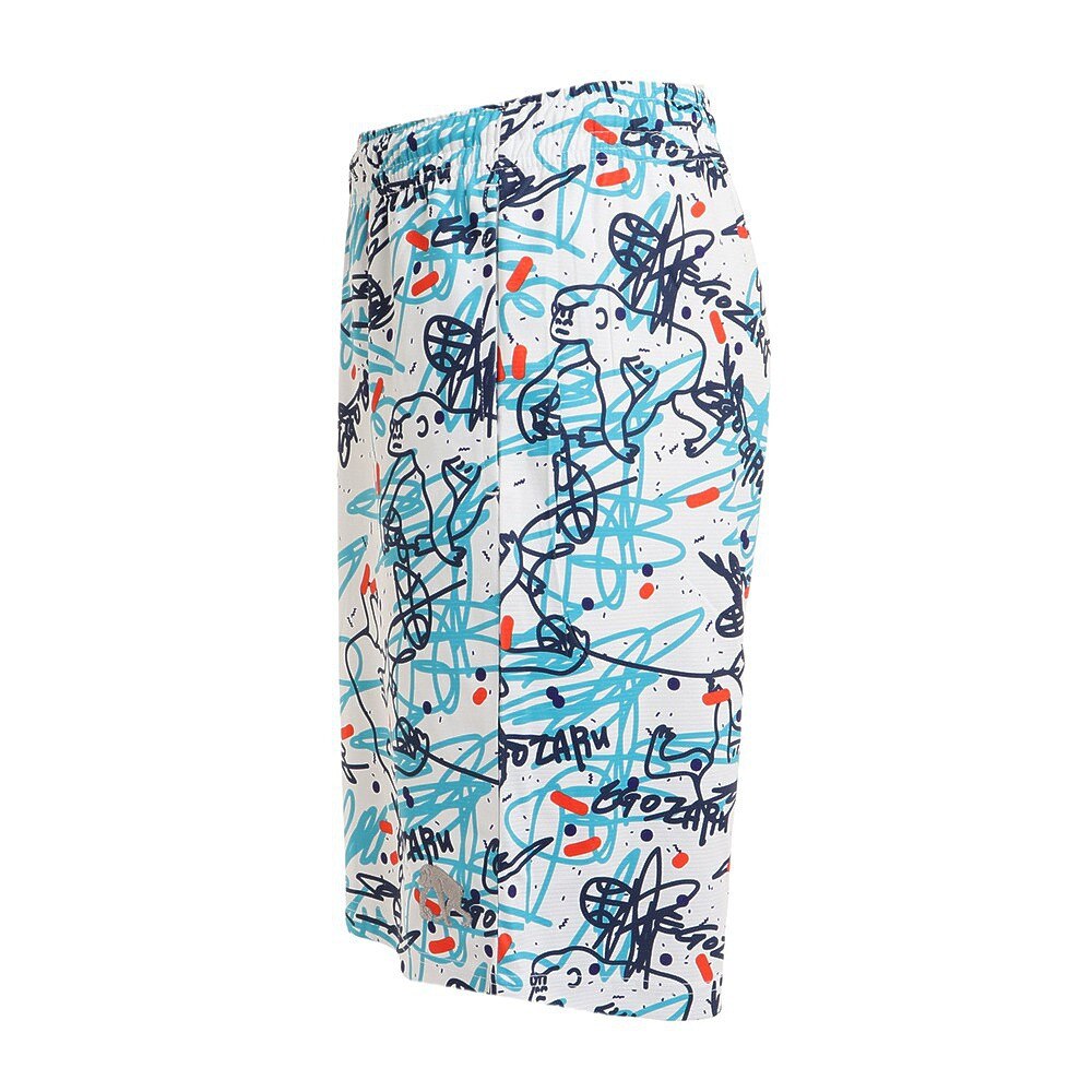 エゴザル（EGOZARU）（メンズ、レディース）バスパン バスケットボールウェア ドローイングショートパンツ EZHP-S2210-025