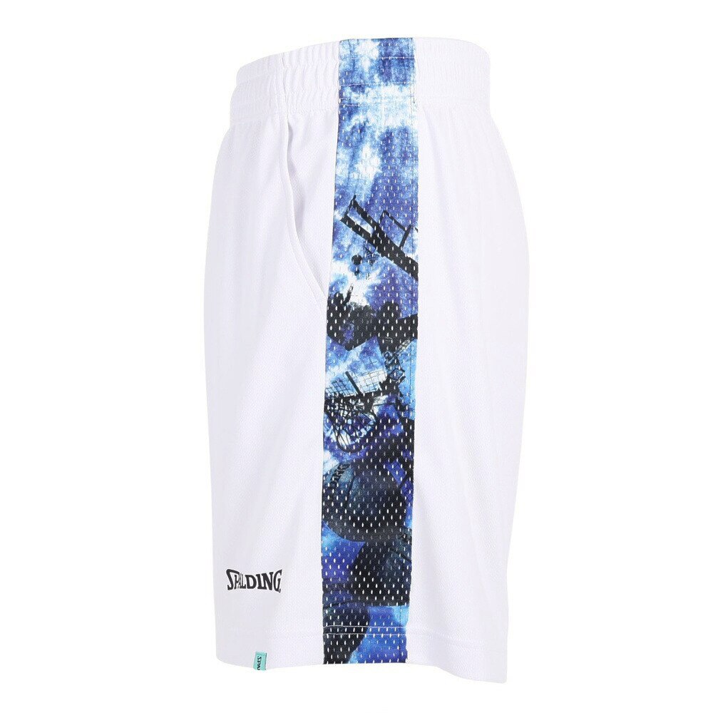 スポルディング（SPALDING）（メンズ）バスパン バスケットボールウェアA プラクティスパンツ タイダイコートサイド SMP23003WH 速乾 UVカット