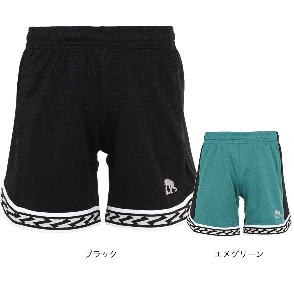 エゴザル（EGOZARU）（メンズ）バスパン バスケットボールウェア カットオフクランクテープショートパンツ EZHP-S2314-208