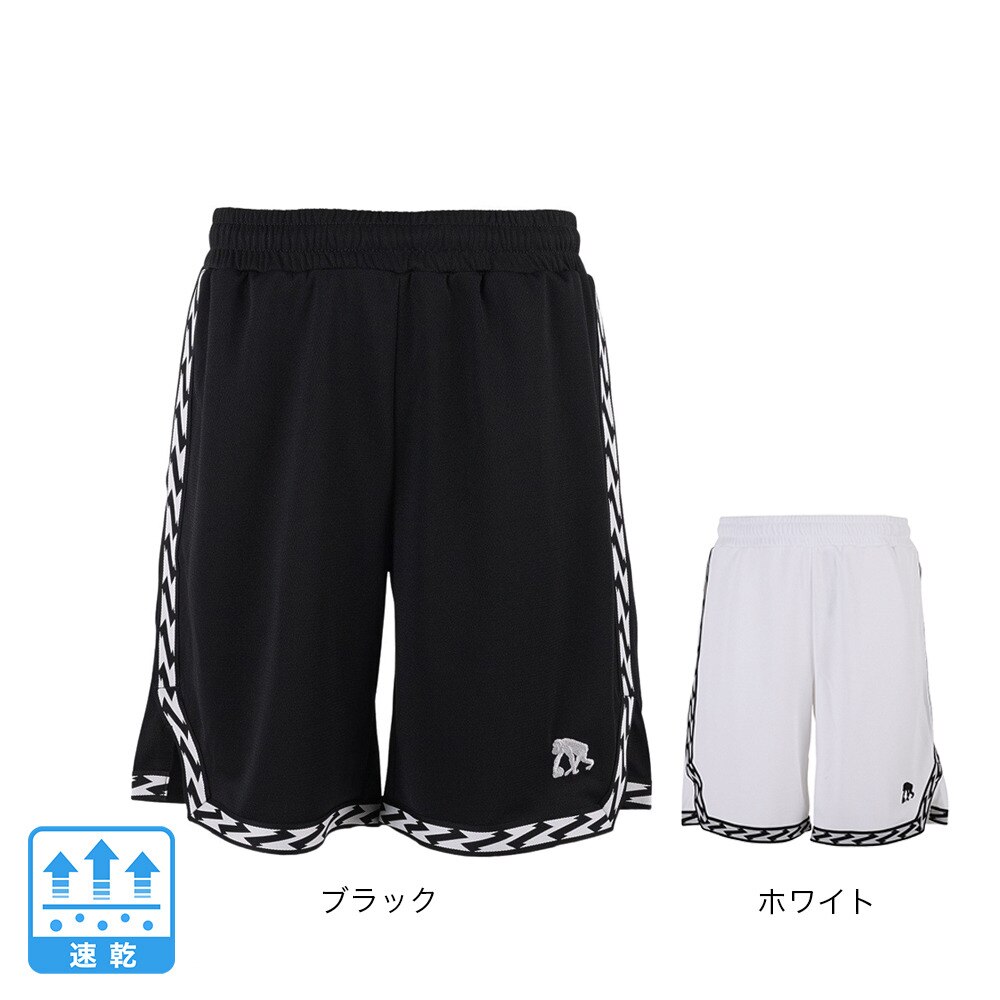 エゴザル（EGOZARU）（メンズ）バスパン バスケットボールウェア クランクテープ ショートパンツ EZHP-S2305-025