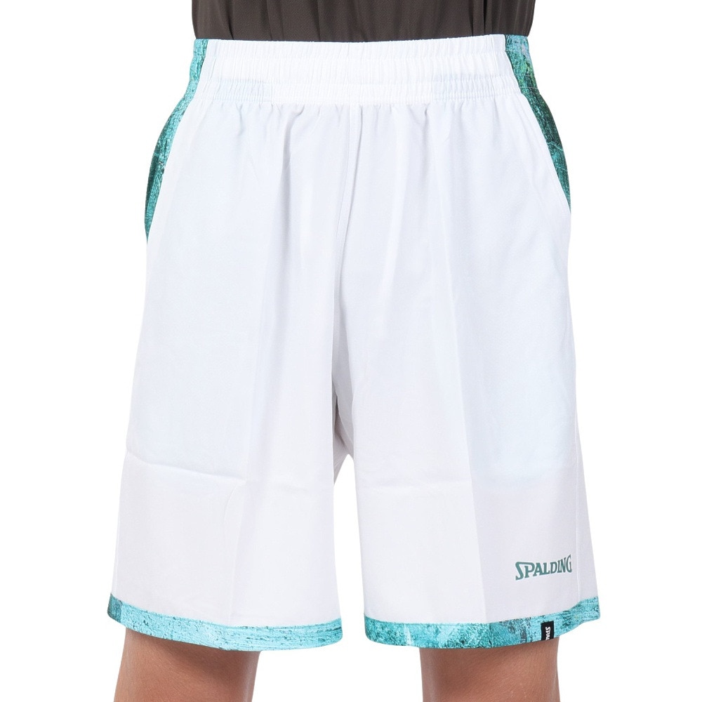 スポルディング（SPALDING）（メンズ、レディース）バスケットボールウェア ハーフパンツ ウォールペイント ヘム SMP23116