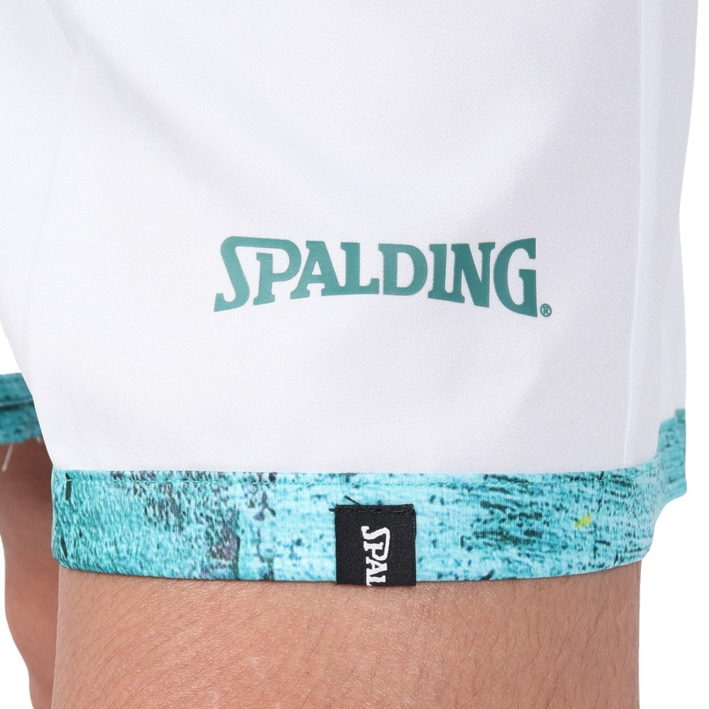スポルディング（SPALDING）（メンズ、レディース）バスケットボールウェア ハーフパンツ ウォールペイント ヘム SMP23116