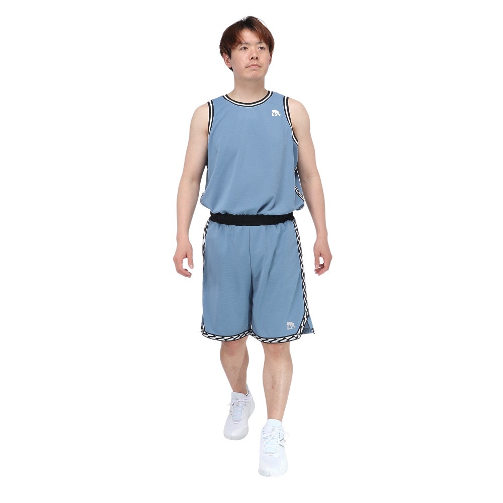エゴザル（EGOZARU）（メンズ、レディース）バスケットボールウェア クランクテープ ショートパンツ EZHP-S2305-227 速乾