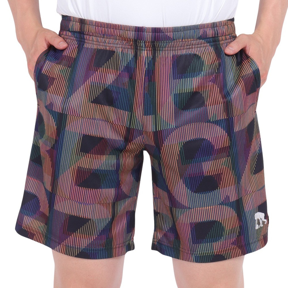 エゴザル（EGOZARU）（メンズ）バスケットボールウェア ひざ上丈 カットオフ バーティカルモノグラム ショートパンツ EZHP-S2407-012 速乾