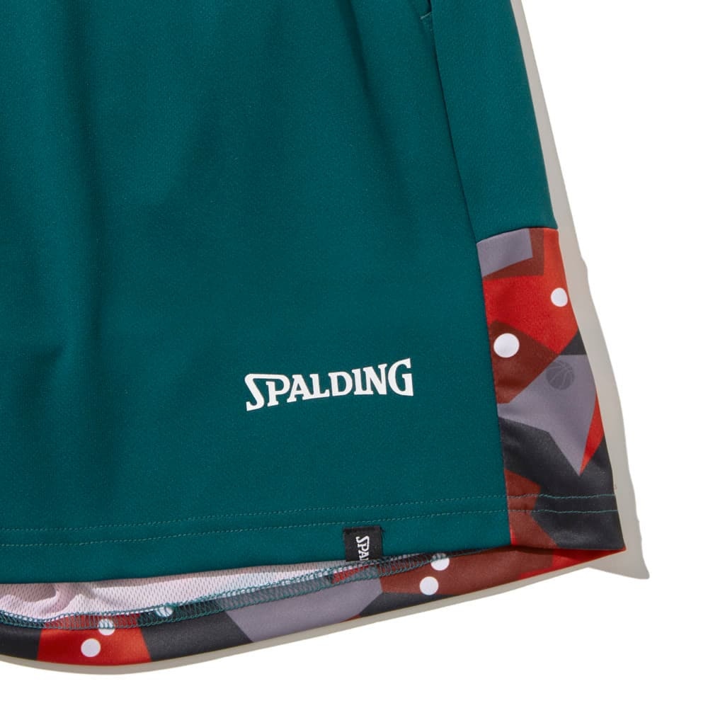 スポルディング（SPALDING）（メンズ、レディース）バスケットボールウェア プラクティスパンツ ポルカドット カモ ヘム SMP24111SP