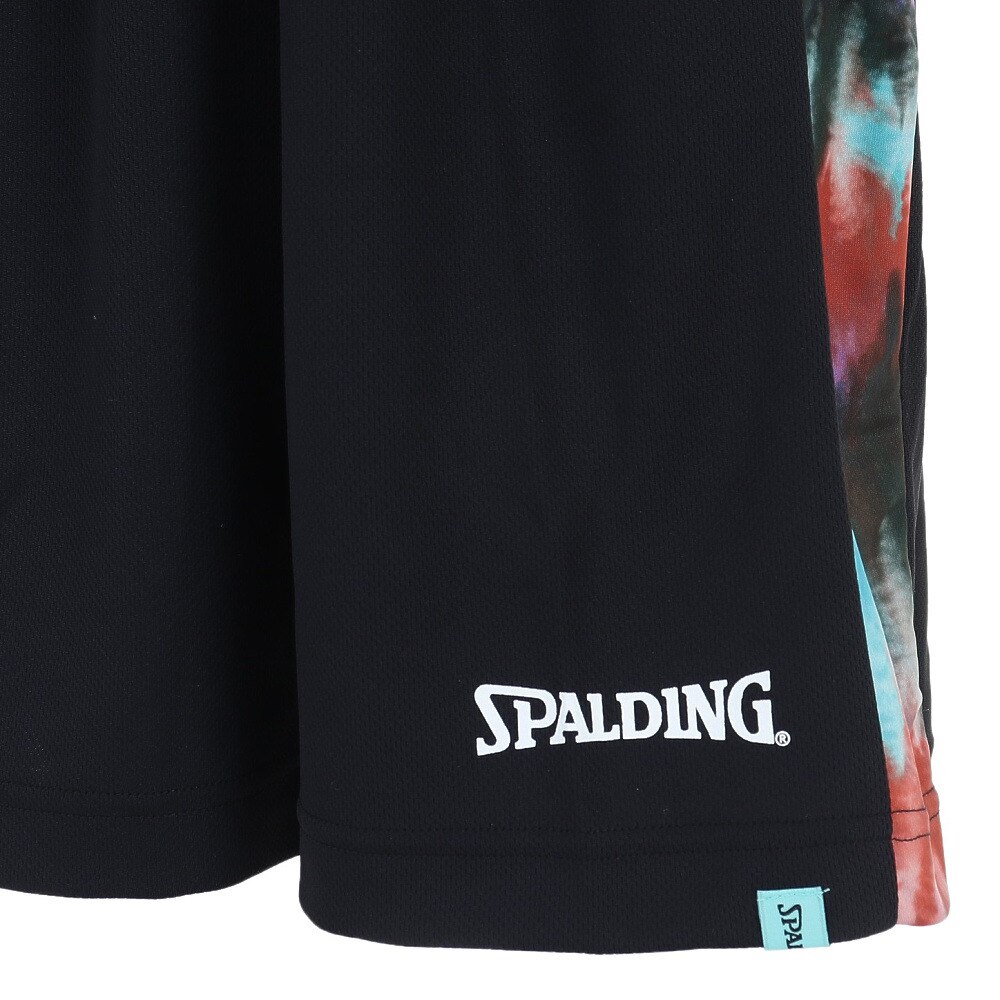 スポルディング（SPALDING）（キッズ）バスパン バスケットボールウェア UVカット ジュニア プラクティスパンツ スパイラルダイ サイド SJP22167