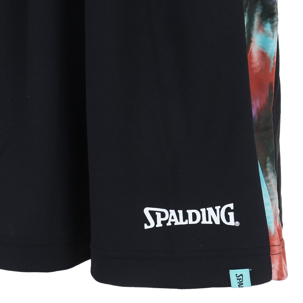 スポルディング（SPALDING）（キッズ）バスパン バスケットボールウェア UVカット ジュニア プラクティスパンツ スパイラルダイ サイド SJP22167 速乾
