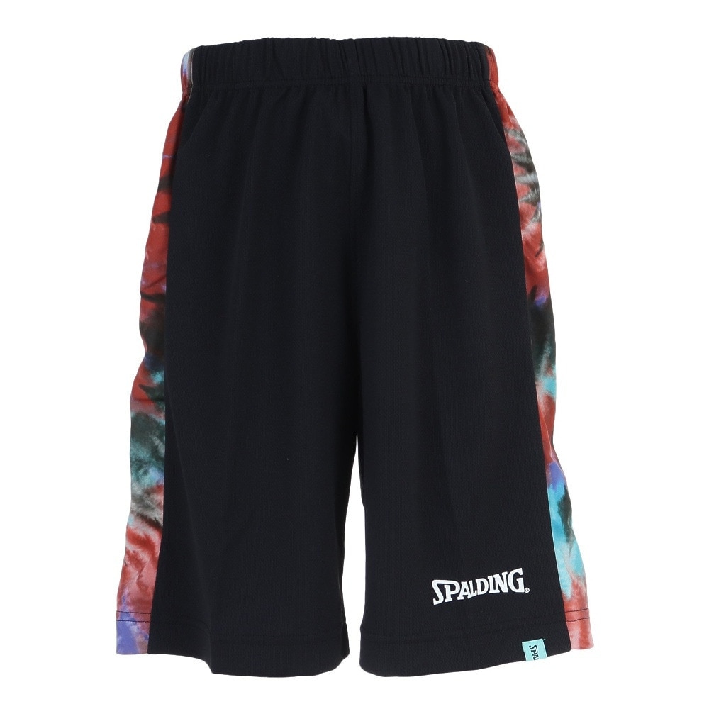 スポルディング（SPALDING）（キッズ）バスパン バスケットボールウェア UVカット ジュニア プラクティスパンツ スパイラルダイ サイド SJP22167 速乾