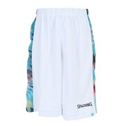 スポルディング（SPALDING）（キッズ）バスパン バスケットボールウェア ジュニア プラクティスパンツ スパイラルダイ サイド SJP22167WH