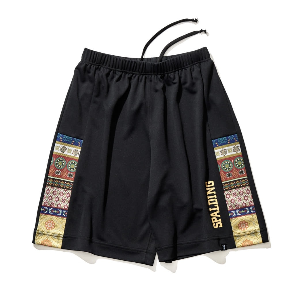 スポルディング（SPALDING）（キッズ）バスケットボールウェア ジュニア プラクティスパンツ ボヘミアンサイド SJP22169BLK 速乾 UVカット