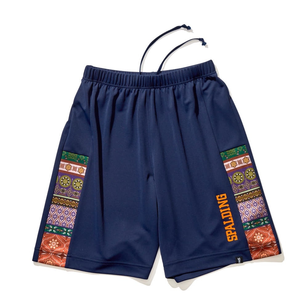 スポルディング（SPALDING）（キッズ）バスケットボールウェア ジュニア プラクティスパンツ ボヘミアンサイド SJP22169NV 速乾 UVカット