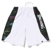 スポルディング(SPALDING)(キッズ)バスケットボールウェア ジュニア プラクティスパンツ ボールプリント サイド SJP23156