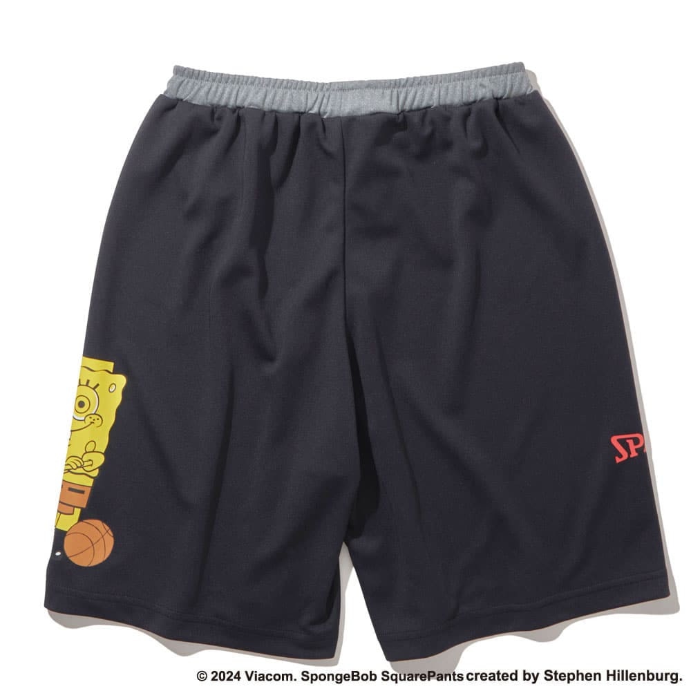 スポルディング（SPALDING）（キッズ）バスケットボールウェア ジュニア プラクティス パンツ スポンジ・ボブ バスケットボールフリーク SJP24168SBK