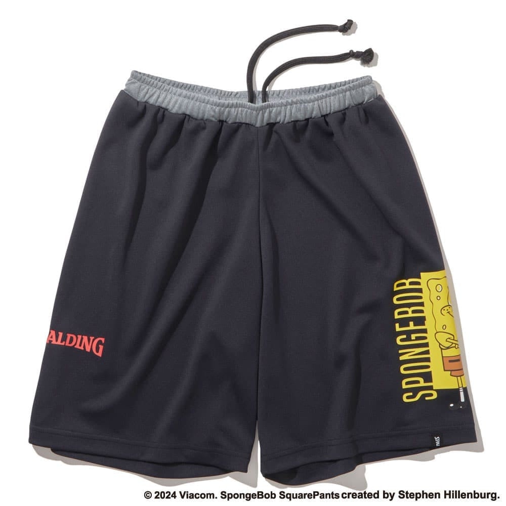 スポルディング（SPALDING）（キッズ）バスケットボールウェア ジュニア プラクティス パンツ スポンジ・ボブ バスケットボールフリーク SJP24168SBK