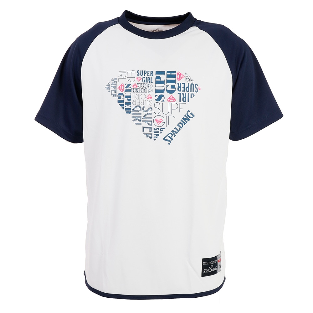 【多少の傷汚れありの為大奉仕】Tシャツ レディース 半袖 SUPERGIRL NV SMT181340NV バスケットボール ウェア