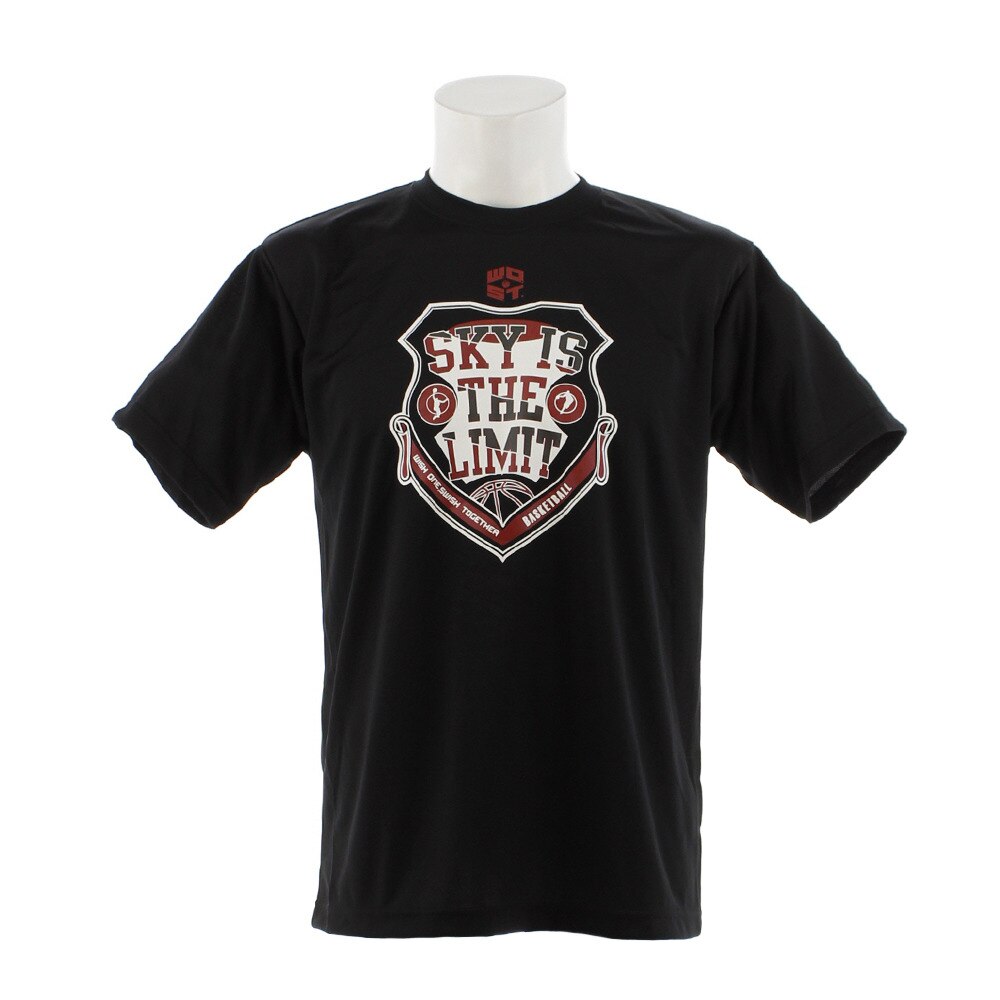 Ｔシャツ メンズ 半袖 ドライプラス 吸汗速乾 Sky is the limit 751G9ES1013 BLK 【 バスケットボール ウェア 】