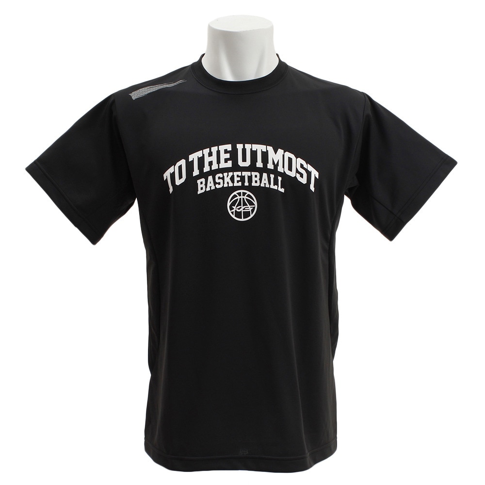 Ｔシャツ メンズ 半袖 ドライプラスW 吸汗速乾 バスケ グラフィック 751G9ES1000 BLK 【 バスケットボール ウェア 】