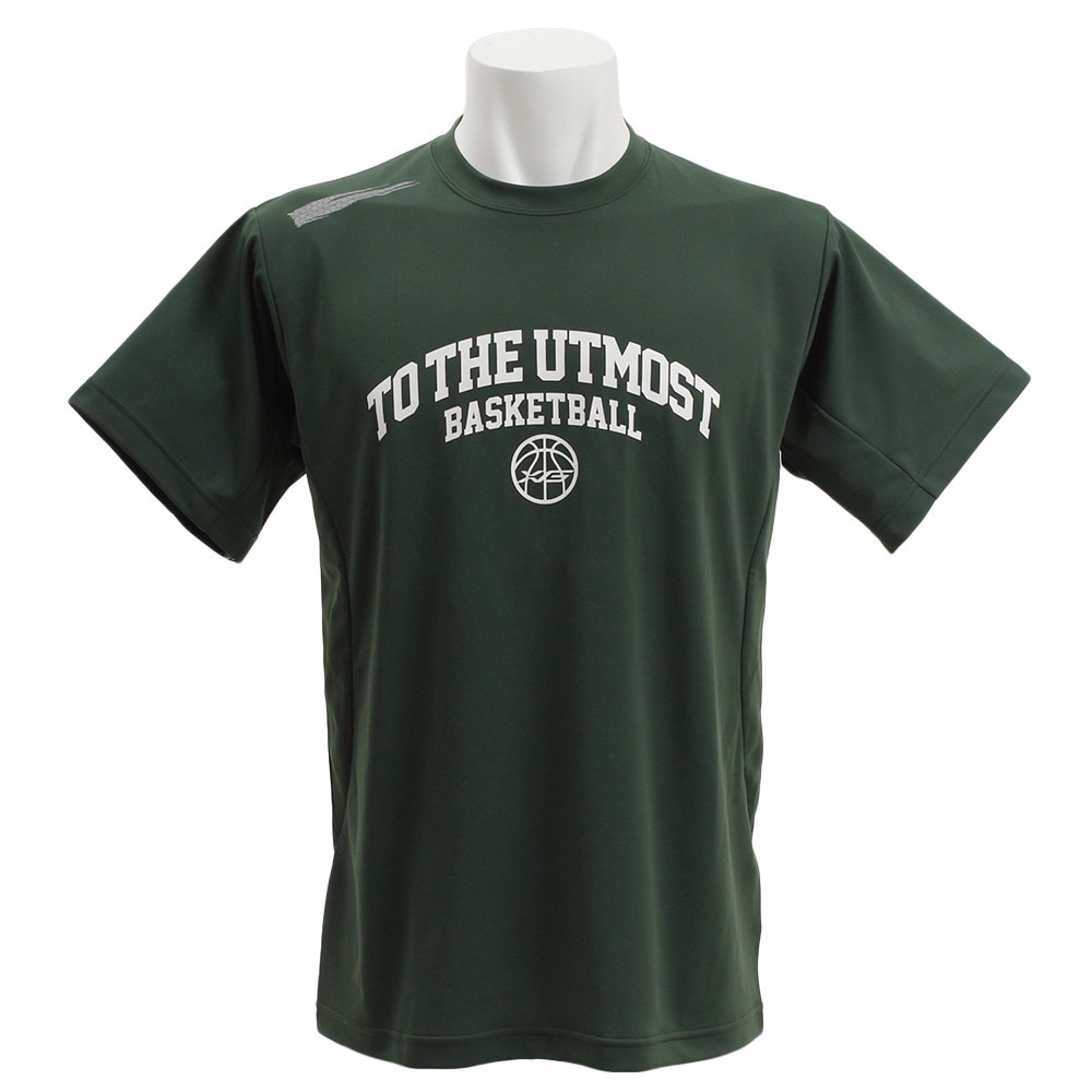 Ｔシャツ メンズ 半袖 ドライプラスW 吸汗速乾 バスケ グラフィック 751G9ES1000 DGRN 【 バスケットボール ウェア 】