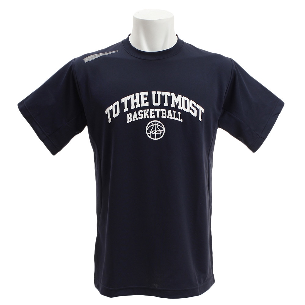 Ｔシャツ メンズ 半袖 ドライプラスW 吸汗速乾 バスケ グラフィック 751G9ES1000 NVY 【 バスケットボール ウェア 】