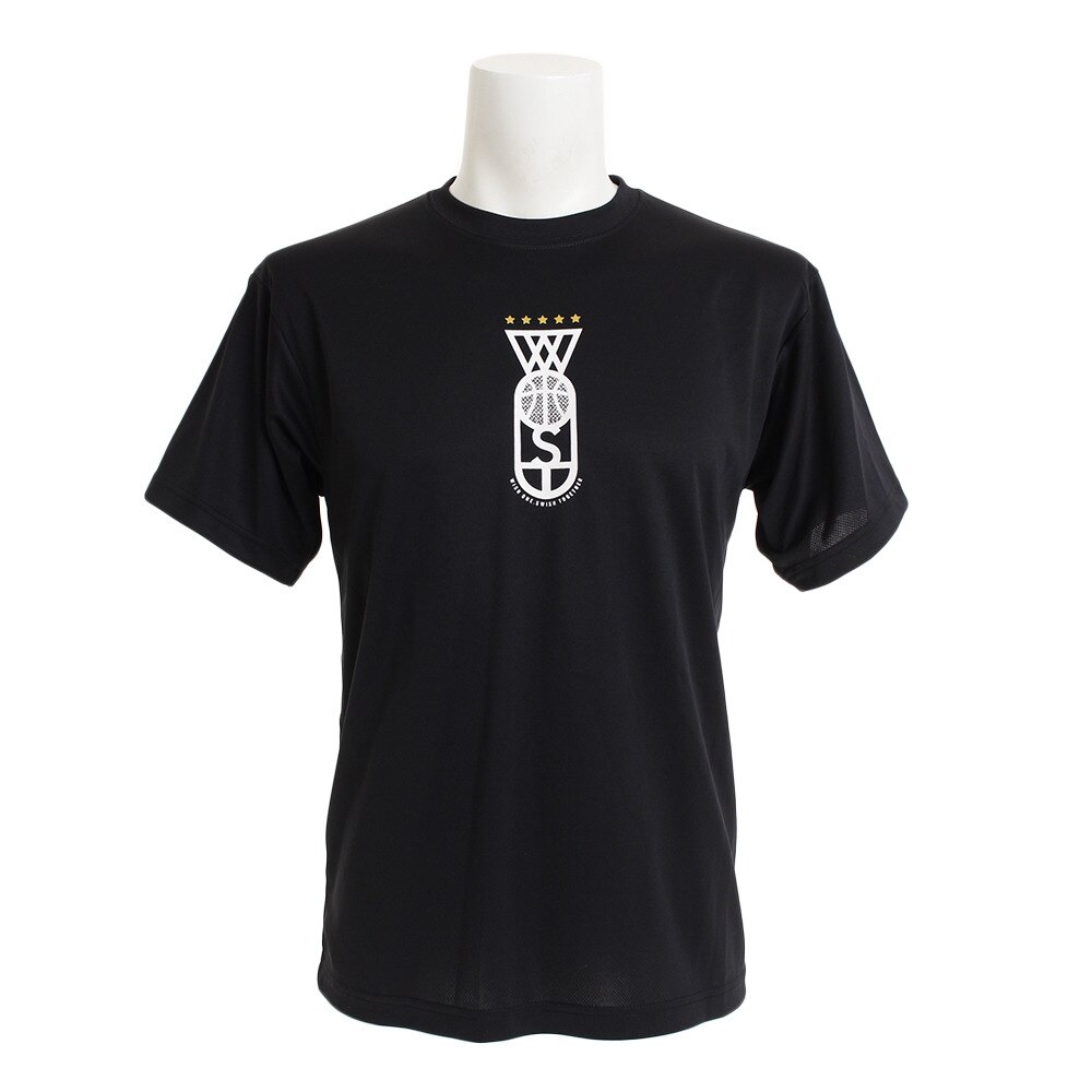 Ｔシャツ メンズ 半袖 ドライプラス 吸汗速乾 751G9CD1027 BLK 【 バスケットボール ウェア 】