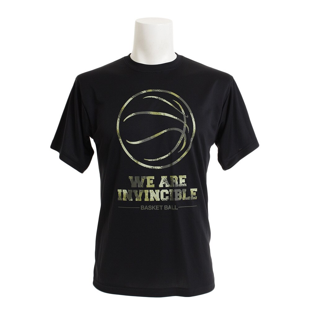 Tシャツ メンズ 半袖 ドライプラス 吸汗速乾 751G9CD1030 BLK 【 バスケットボール ウェア 】