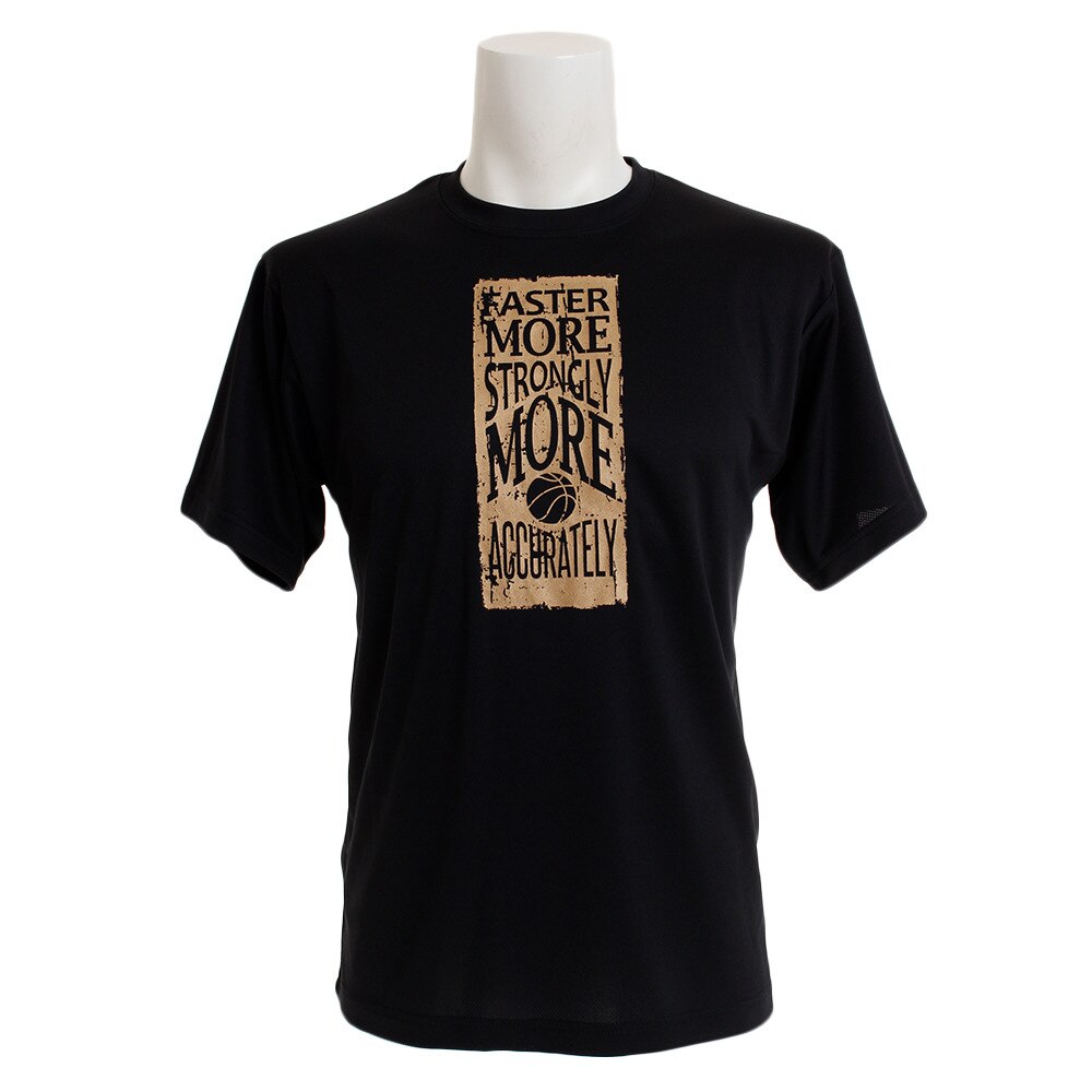  Tシャツ メンズ 半袖 ドライプラス 吸汗速乾 751G9CD1033 BLK 【 バスケットボール ウェア 】