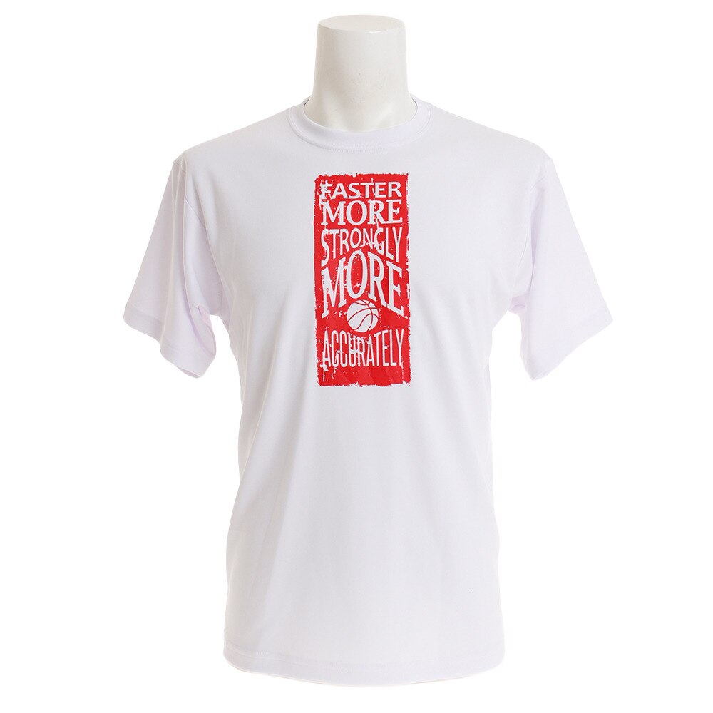  Tシャツ メンズ 半袖 ドライプラス 吸汗速乾 751G9CD1033 WHT 【 バスケットボール ウェア 】