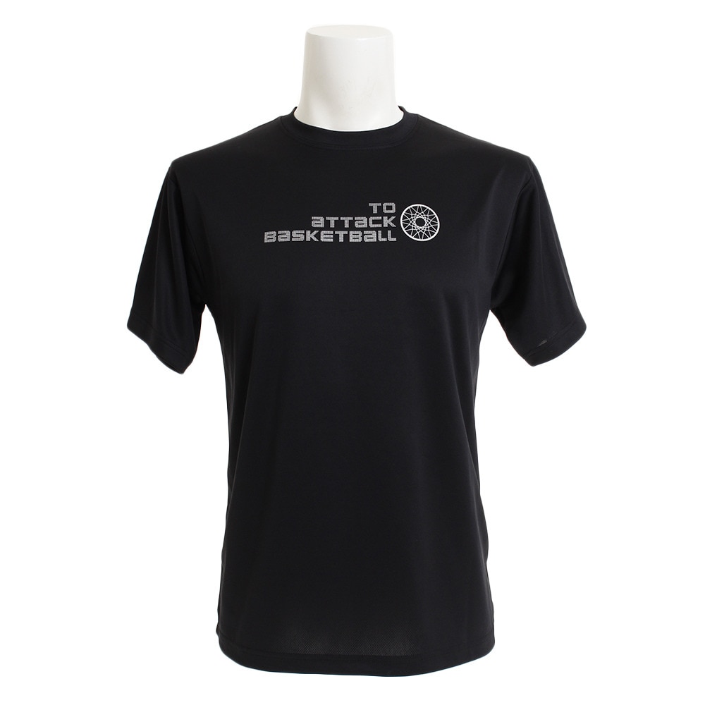 Tシャツ メンズ 半袖 ドライプラス 吸汗速乾 751G9CD1034 BLK 【 バスケットボール ウェア 】