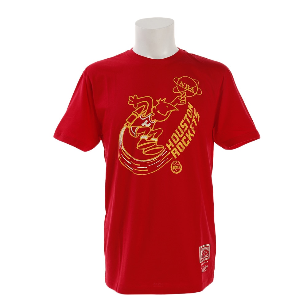Tシャツ メンズ 半袖 PLAYOFF ロケッツ BMTRCW19023-HRORED1 【 バスケットボール ウェア 】