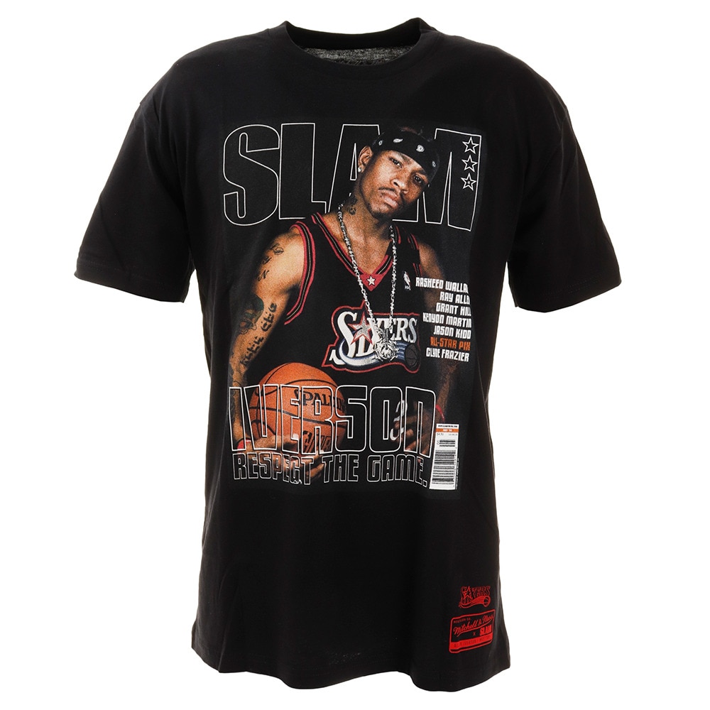 Ｔシャツ メンズ 半袖 SLAM Cover アレン・アイバーソン BMTRBA18455CLBBLCKAIVの大画像