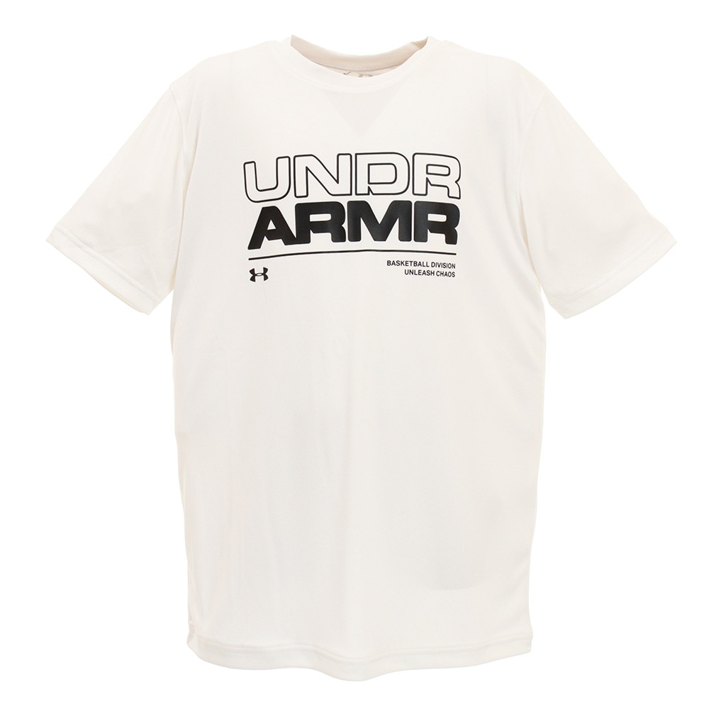 Ｔシャツ ジュニア 半袖 ベースライン テック 1355199 WHT BK 【 バスケットボール ウェア 】