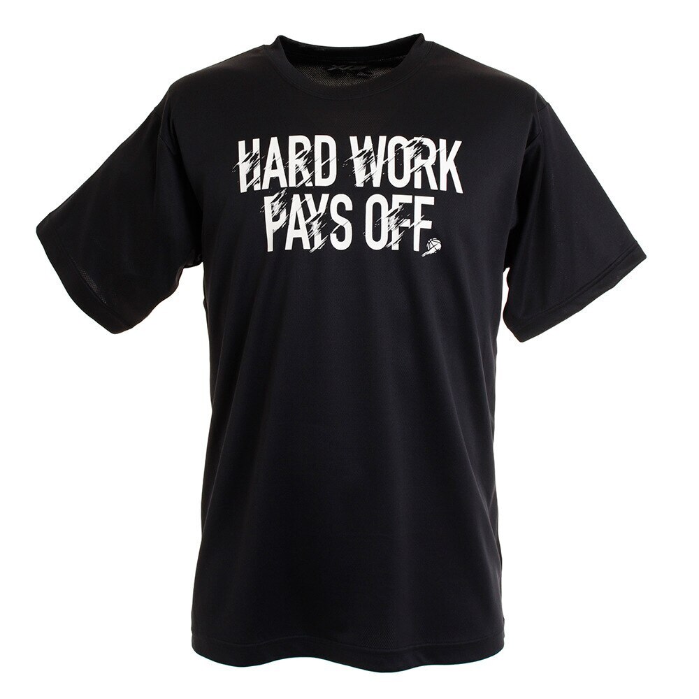 Ｔシャツ メンズ 半袖 ドライプラス 吸汗速乾 Hard warks pays 2 751G0ES8222 BLK 【 バスケットボール ウェア 】