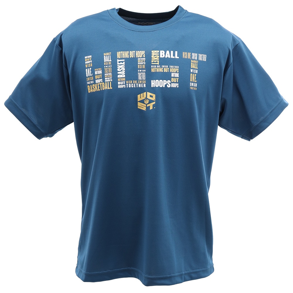 Ｔシャツ メンズ 半袖 DEO PARTS Nothing but hoops 751G0ES8216 BLU 【 バスケットボール ウェア 】