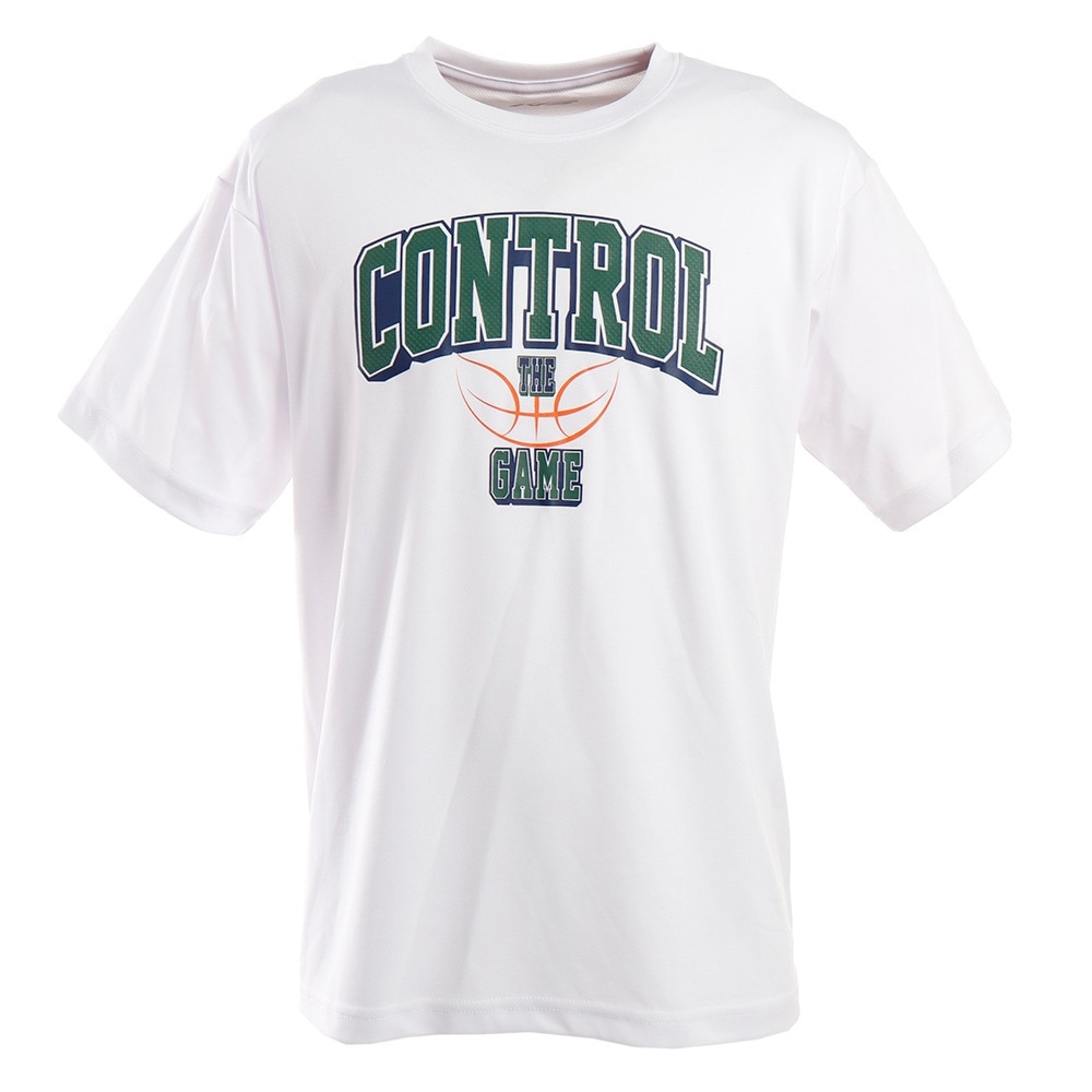Ｔシャツ メンズ 半袖 CONTROL THE GAME 751G0CD8236 WHT 【 バスケットボール ウェア 】
