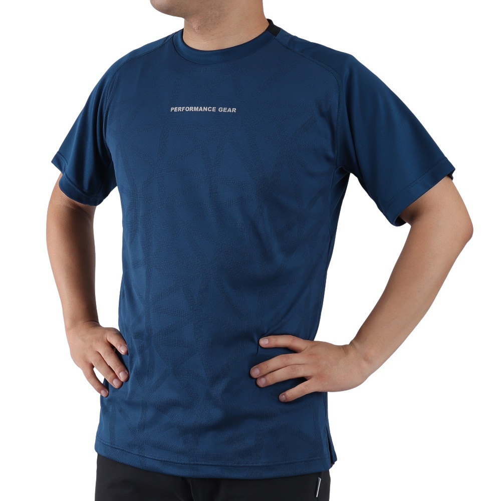  Ｔシャツ メンズ 半袖 ドライプラス 吸汗速乾 バスケ 751PG0ES8200 BLU 【 バスケットボール ウェア 】