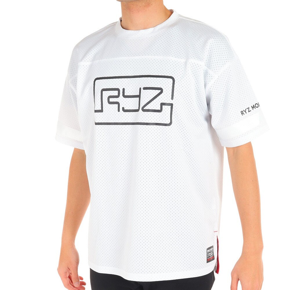  Ｔシャツ メンズ 半袖 RYZ メッシュ 751R0EG8283 WHT 【 バスケットボール ウェア 】