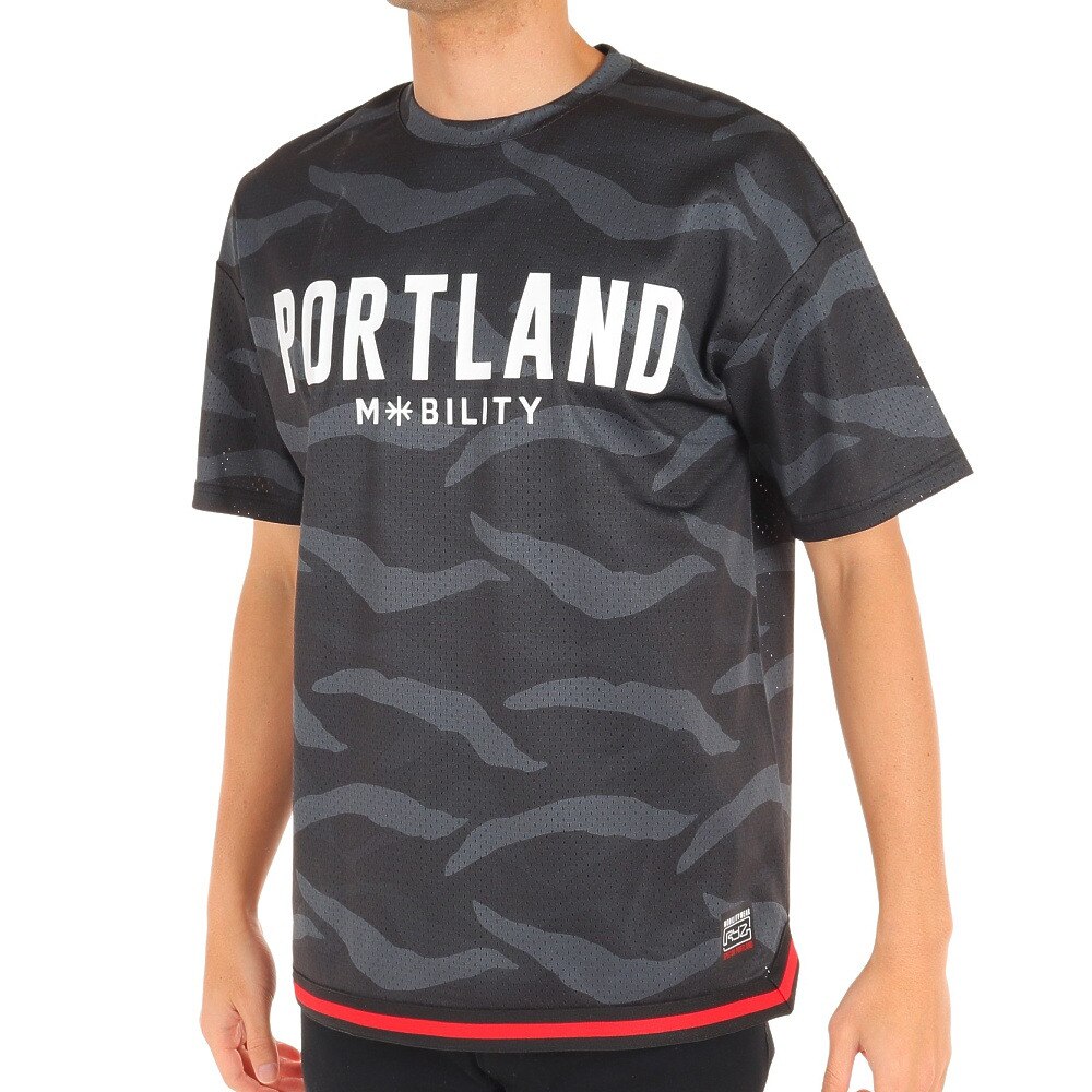  Ｔシャツ メンズ 半袖 PDX メッシュ 751R0EG8284 CAMO 【 バスケットボール ウェア 】